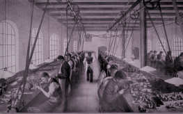 1910年代のダンヒルパイプ製造現場の様子